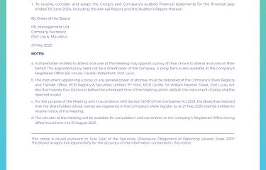 NOTICE OF SPECIAL MEETING OF SHAREHOLDERS